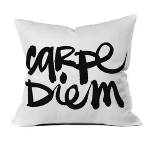 Deny Designs Carpe Diem Throw Pillow